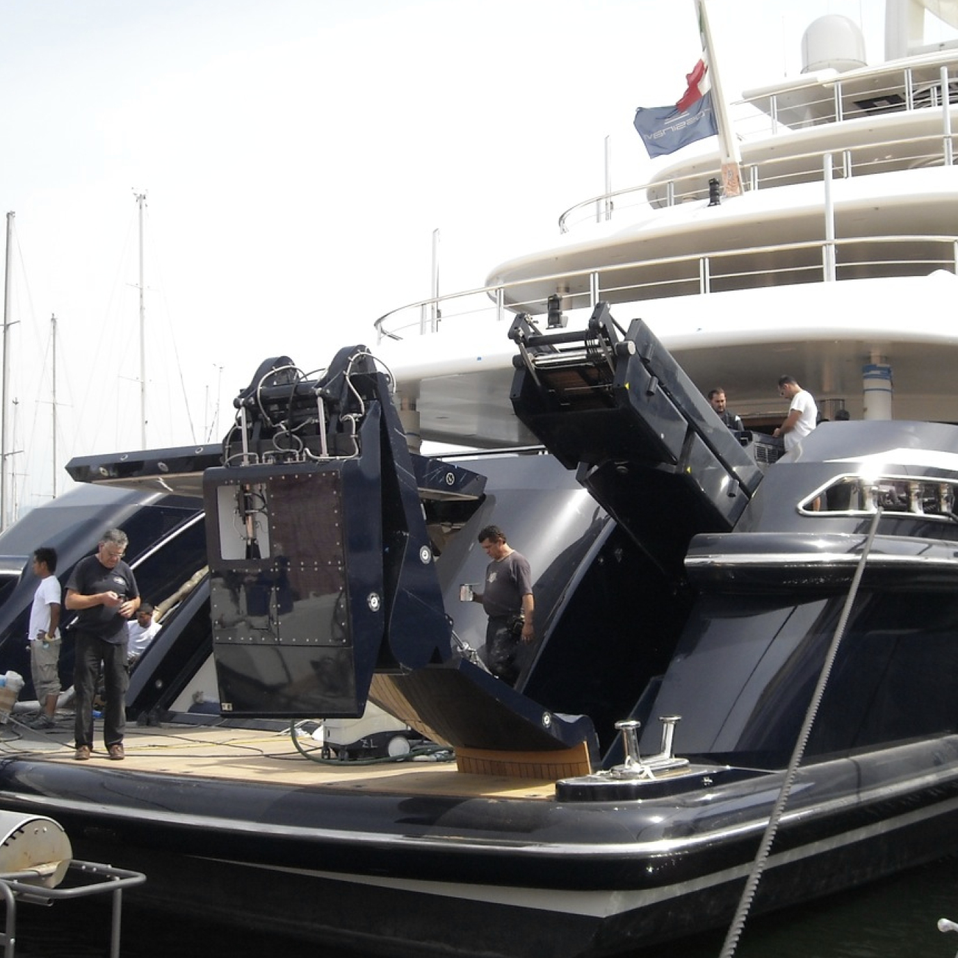 Passerella barca Motomar. Esclusivamente per grandi Yacht